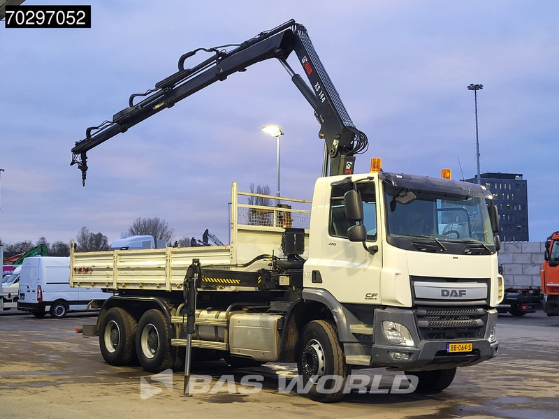 DAF CF 370 CF 6X4 HIAB 144 BS-3 HIDUO Crane Kran 8m3 Tipper Big-Axle Steelsuspension Euro 6 - Kipper, Autokran: das Bild 3 DAF CF 370 CF 6X4 HIAB 144 BS-3 HIDUO Crane Kran 8m3 Tipper Big-Axle Steelsuspension Euro 6 - Kipper, Autokran: das Bild 3