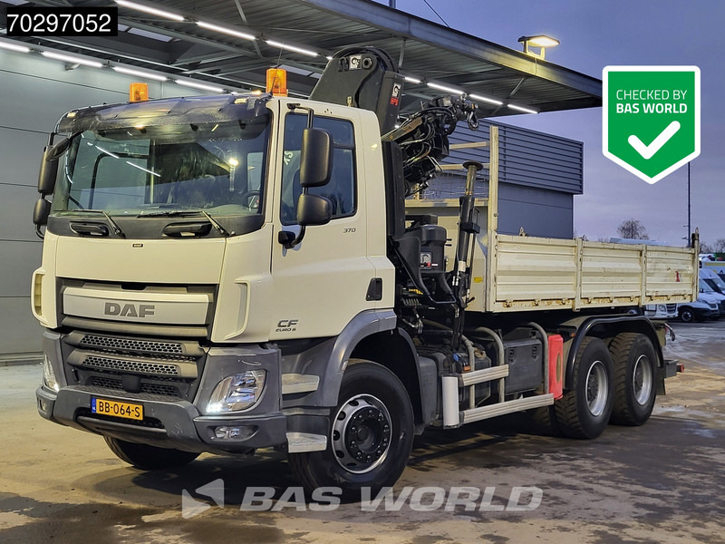 DAF CF 370 CF 6X4 HIAB 144 BS-3 HIDUO Crane Kran 8m3 Tipper Big-Axle Steelsuspension Euro 6 - Kipper, Autokran: das Bild 1 DAF CF 370 CF 6X4 HIAB 144 BS-3 HIDUO Crane Kran 8m3 Tipper Big-Axle Steelsuspension Euro 6 - Kipper, Autokran: das Bild 1