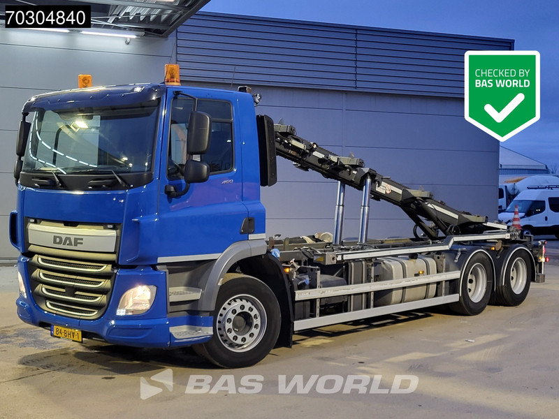 DAF CF 460 6X2 NL-Truck APK ACC Liftachse 28T Trans-Com chainlift Euro 6 - Seil Abrollkipper: das Bild 1 DAF CF 460 6X2 NL-Truck APK ACC Liftachse 28T Trans-Com chainlift Euro 6 - Seil Abrollkipper: das Bild 1