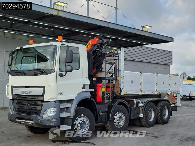 Kipper, Autokran DAF CF 460 8X4 Palfinger PK18002 EH Crane tipper Retarder Big-Axle Steelsuspension Manual: das Bild 14