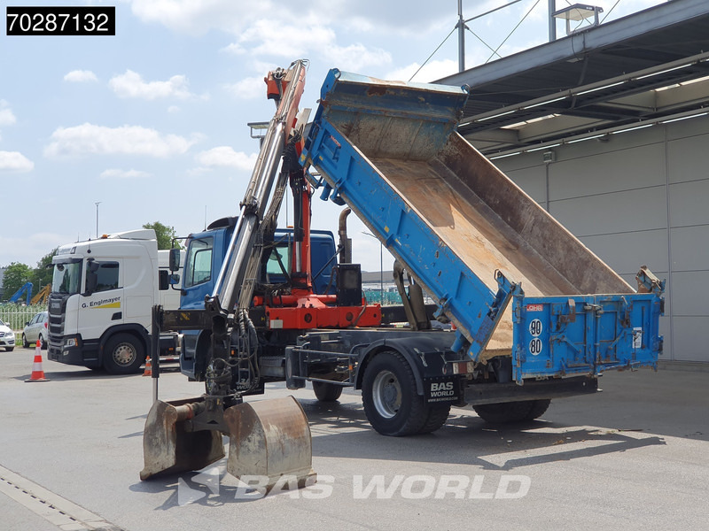 Kipper, Autokran DAF CF75.310 4X2 Palfinger PK12000 Kran Crane 7m3 tipper Big-Axle Steelsuspension Euro 3: das Bild 10