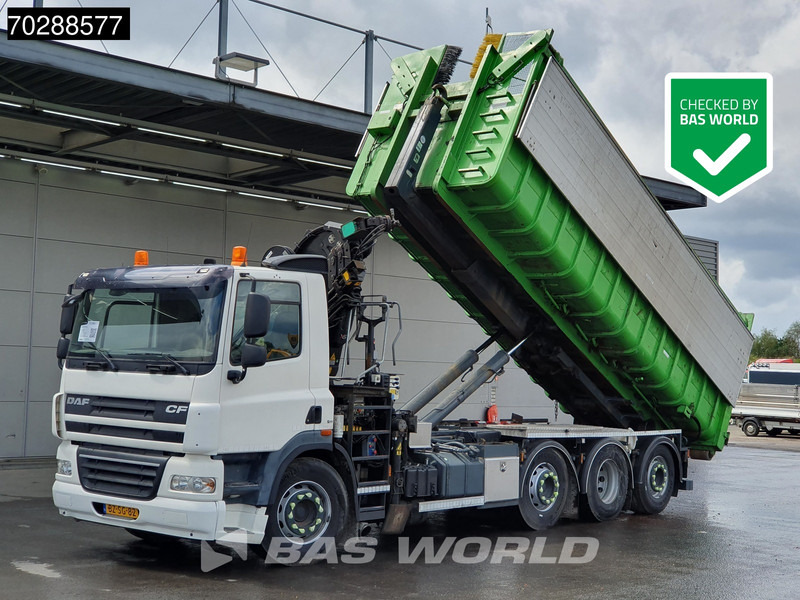 DAF CF85.360 8X2 NL-Truck HIAB 211 E-3 Hipro Crane + Hooklift Lift+steering Axle Automatic Euro 5 - Abrollkipper, Autokran: das Bild 1 DAF CF85.360 8X2 NL-Truck HIAB 211 E-3 Hipro Crane + Hooklift Lift+steering Axle Automatic Euro 5 - Abrollkipper, Autokran: das Bild 1