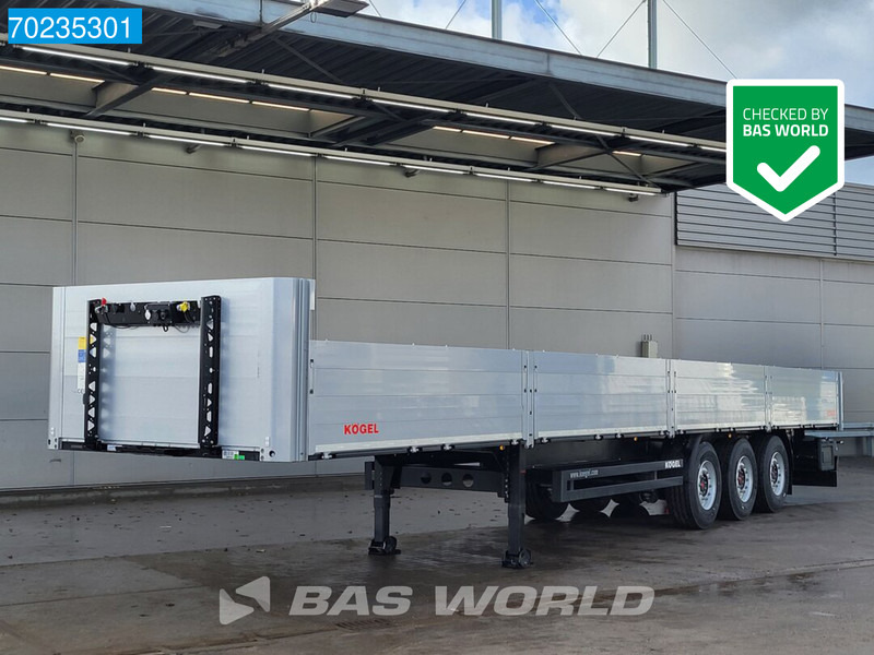 Kögel S24-1 3 axles NEW! Liftachse Side-Boards SAF/BPW Rungentaschen - Pritschenauflieger/ Plattformauflieger: das Bild 1 Kögel S24-1 3 axles NEW! Liftachse Side-Boards SAF/BPW Rungentaschen - Pritschenauflieger/ Plattformauflieger: das Bild 1
