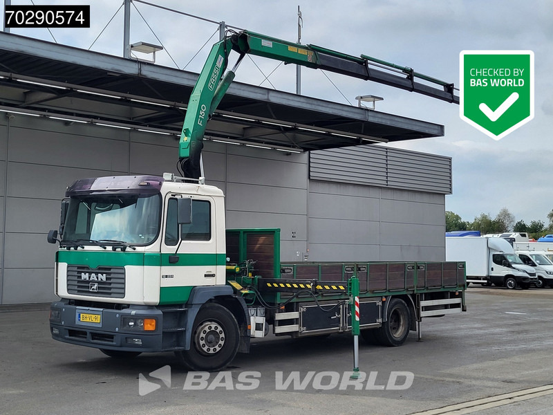 MAN 18.224 18 M 4X2 NL-Truck APK Fassi F150A.24 Kran Crane Manual Euro 2 - Pritsche LKW, Autokran: das Bild 1 MAN 18.224 18 M 4X2 NL-Truck APK Fassi F150A.24 Kran Crane Manual Euro 2 - Pritsche LKW, Autokran: das Bild 1