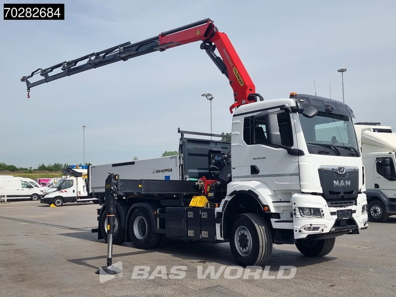 Kipper, Autokran, Zustand - NEU MAN TGS 28.520 6X4 Palfinger PK24001 SLD 5 Kran 2-way tipper Retarder Big-Axle Liftachse Euro 6: das Bild 10