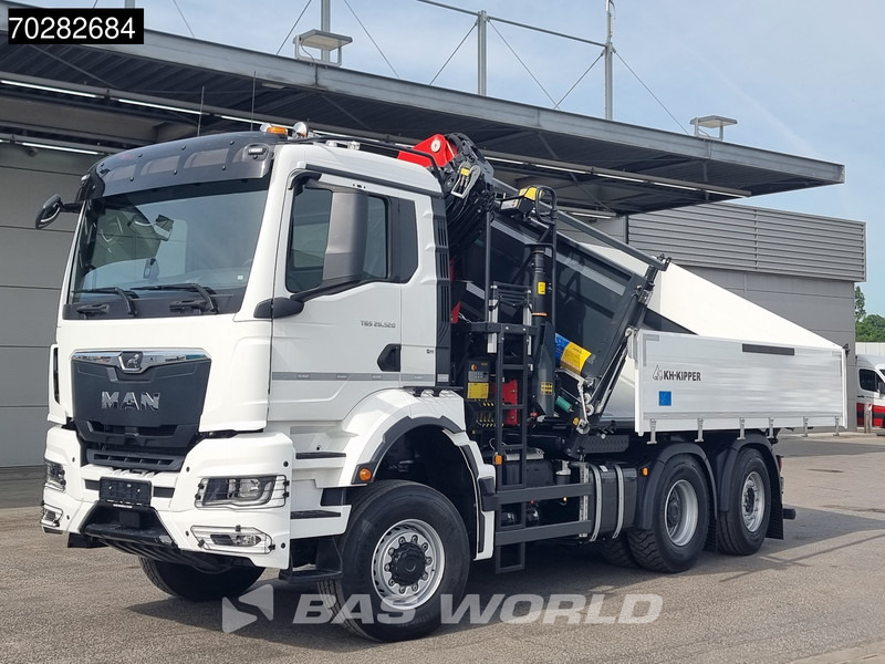 Kipper, Autokran, Zustand - NEU MAN TGS 28.520 6X4 Palfinger PK24001 SLD 5 Kran 2-way tipper Retarder Big-Axle Liftachse Euro 6: das Bild 6