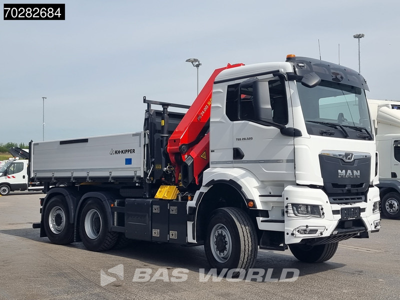 Kipper, Autokran, Zustand - NEU MAN TGS 28.520 6X4 Palfinger PK24001 SLD 5 Kran 2-way tipper Retarder Big-Axle Liftachse Euro 6: das Bild 14