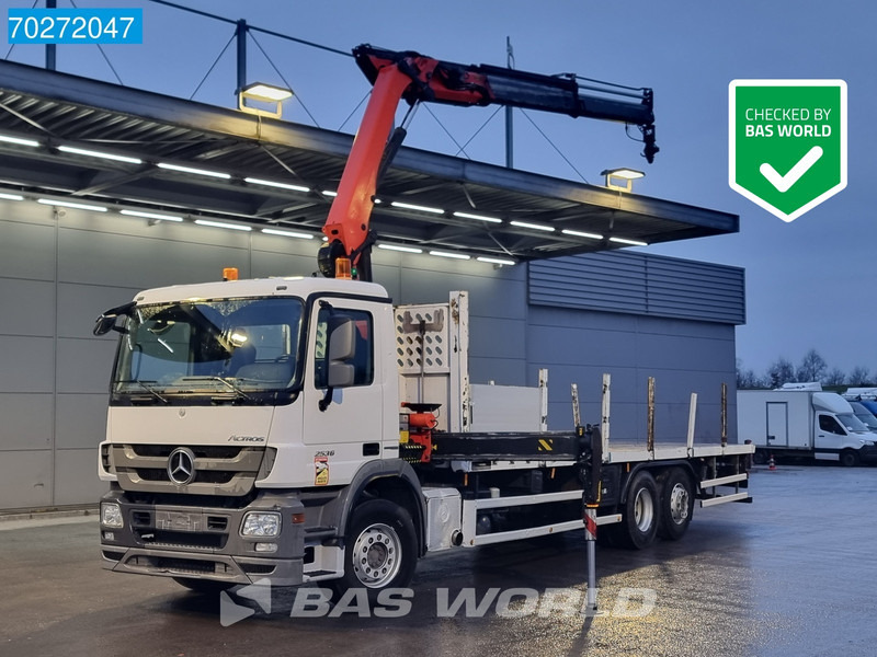 Mercedes-Benz Actros 2536 6X2 Palfinger PK14002-EH A Remote Lift+Lenkachse EEV - Pritsche LKW, Autokran: das Bild 1 Mercedes-Benz Actros 2536 6X2 Palfinger PK14002-EH A Remote Lift+Lenkachse EEV - Pritsche LKW, Autokran: das Bild 1
