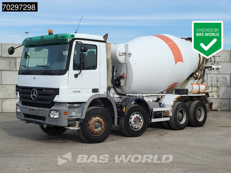 Mercedes-Benz Actros 3236 8X4 9m3 Liebherr 3-Pedals Steelsuspension Big-Axle Euro 3 - Fahrmischer: das Bild 1 Mercedes-Benz Actros 3236 8X4 9m3 Liebherr 3-Pedals Steelsuspension Big-Axle Euro 3 - Fahrmischer: das Bild 1