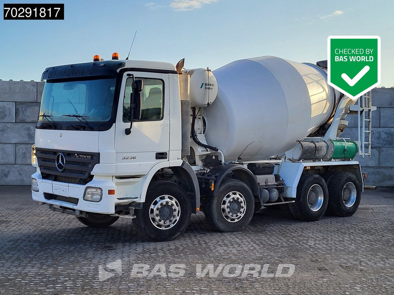 Mercedes-Benz Actros 3236 8X4 9m3 Stetter Mixer Retarder Steelsuspension Big-Axle Euro 3 - Fahrmischer: das Bild 1 Mercedes-Benz Actros 3236 8X4 9m3 Stetter Mixer Retarder Steelsuspension Big-Axle Euro 3 - Fahrmischer: das Bild 1