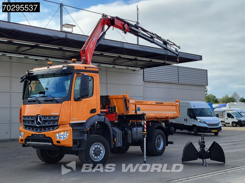 Mercedes-Benz Arocs 1835 4X4 4x4 Fassi F135AC.0.24 Crane Kran Meiller 3-Way Tipper Big-Axle - Kipper, Autokran: das Bild 3 Mercedes-Benz Arocs 1835 4X4 4x4 Fassi F135AC.0.24 Crane Kran Meiller 3-Way Tipper Big-Axle - Kipper, Autokran: das Bild 3
