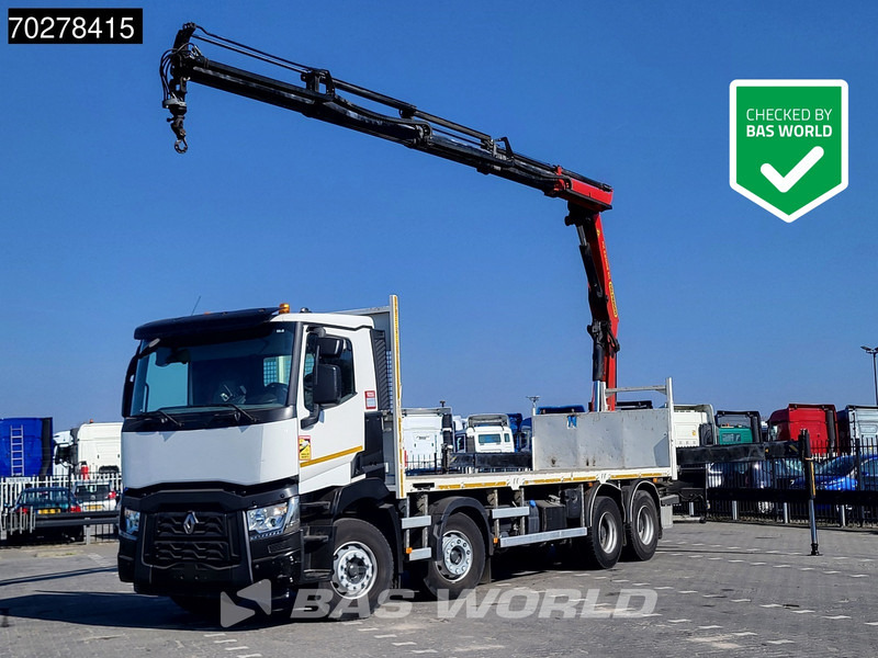 Renault C 430 8X4 Palfinger 22002 EH kran Crane Big-Axle steel suspension Euro 6 - Pritsche LKW, Autokran: das Bild 1 Renault C 430 8X4 Palfinger 22002 EH kran Crane Big-Axle steel suspension Euro 6 - Pritsche LKW, Autokran: das Bild 1