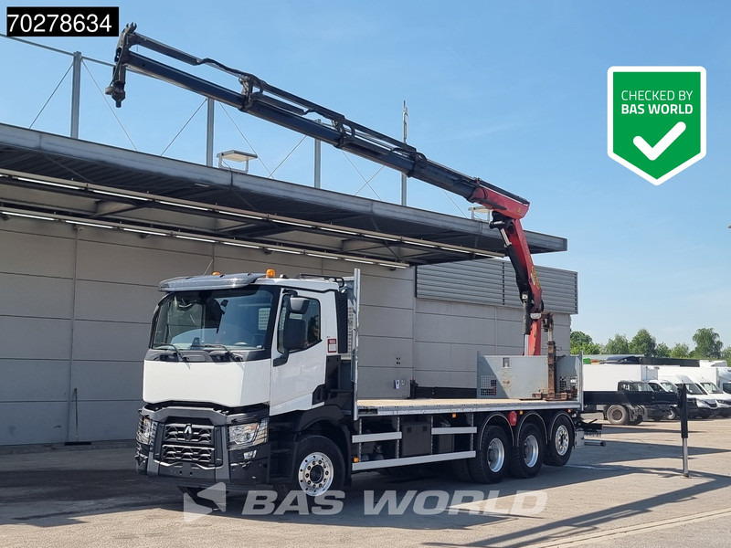 Renault C 480 8X4 Palfinger 24.001 SLD5 Kran Crane Lift-Lenkachse Euro 6 - Pritsche LKW, Autokran: das Bild 1 Renault C 480 8X4 Palfinger 24.001 SLD5 Kran Crane Lift-Lenkachse Euro 6 - Pritsche LKW, Autokran: das Bild 1