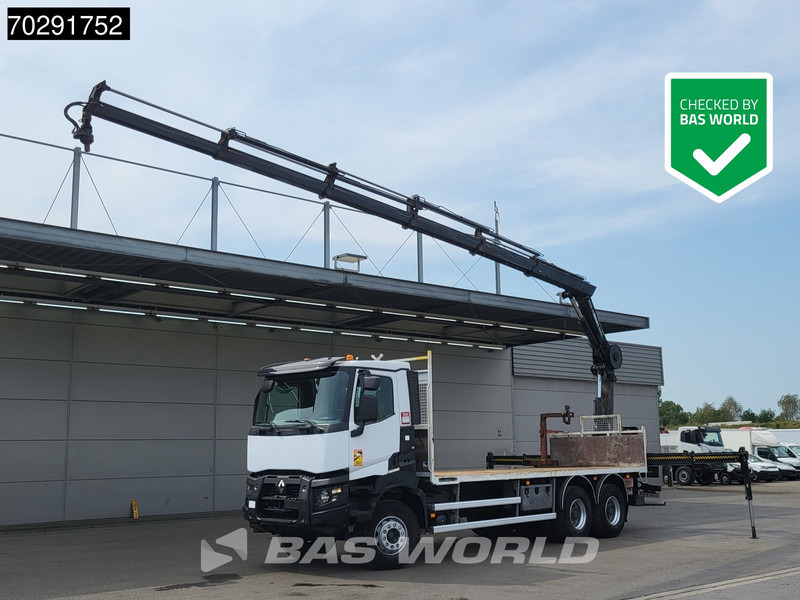 Renault K 380 6X4 HIAB X-HIDUO 188 E-5 Crane Steelsuspension Big-Axle Automatic Euro 6 - Pritsche LKW, Autokran: das Bild 1 Renault K 380 6X4 HIAB X-HIDUO 188 E-5 Crane Steelsuspension Big-Axle Automatic Euro 6 - Pritsche LKW, Autokran: das Bild 1
