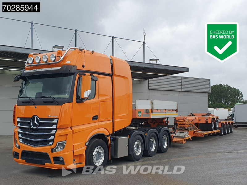 Mercedes-Benz Actros 8X4 180T GigaSpace Retarder Hydrauliek BigAxle Alcoa´s // Lowbed Trailer / 6 Axles / Hydraulic Pendle Axles / Extendable - Sattelzugmaschine: das Bild 1 Mercedes-Benz Actros 8X4 180T GigaSpace Retarder Hydrauliek BigAxle Alcoa´s // Lowbed Trailer / 6 Axles / Hydraulic Pendle Axles / Extendable - Sattelzugmaschine: das Bild 1