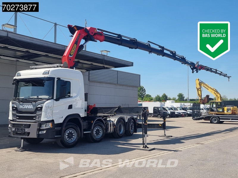 Scania G500 8X2 Retarder Liftachse Palfinger Kran PK 58.002 TEC F + JIB - Sattelzugmaschine: das Bild 1 Scania G500 8X2 Retarder Liftachse Palfinger Kran PK 58.002 TEC F + JIB - Sattelzugmaschine: das Bild 1