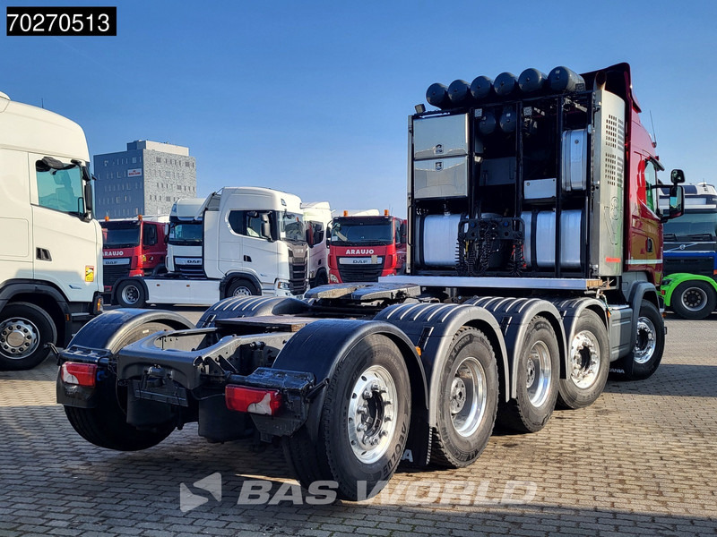 Sattelzugmaschine Scania R730 10X4 160T! Retarder 2x Tanks Big-Axle Drumbrakes Full-Air Hydraulik Navi Standklima Alcoa's: das Bild 20