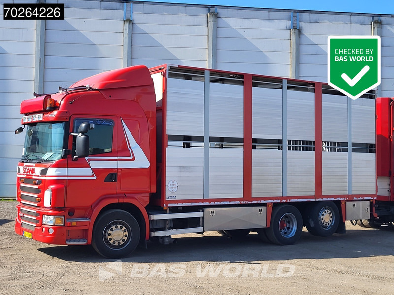 Scania G420 6X2 Van Dijk Cattle transport Liftable floor Lift-Asche Euro 5 - Koffer LKW: das Bild 1 Scania G420 6X2 Van Dijk Cattle transport Liftable floor Lift-Asche Euro 5 - Koffer LKW: das Bild 1
