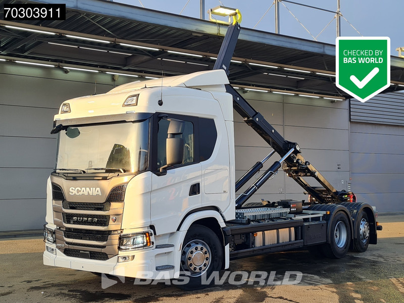 Scania G460 6X2 NEW! 20tons HIAB Containersystem Lift+Steering Axle Automatic Retarder Euro 6 - Abrollkipper: das Bild 1 Scania G460 6X2 NEW! 20tons HIAB Containersystem Lift+Steering Axle Automatic Retarder Euro 6 - Abrollkipper: das Bild 1