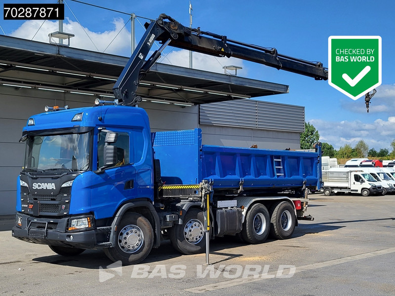 Scania G500 8X4 Hiab X-HIDUO 228 E-3 Crane Retarder Big-Axle Josset Menguy Tipper 14m3 Euro 6 - Kipper, Autokran: das Bild 1 Scania G500 8X4 Hiab X-HIDUO 228 E-3 Crane Retarder Big-Axle Josset Menguy Tipper 14m3 Euro 6 - Kipper, Autokran: das Bild 1