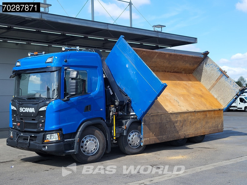 Scania G500 8X4 Hiab X-HIDUO 228 E-3 Crane Retarder Big-Axle Josset Menguy Tipper 14m3 Euro 6 - Kipper, Autokran: das Bild 3 Scania G500 8X4 Hiab X-HIDUO 228 E-3 Crane Retarder Big-Axle Josset Menguy Tipper 14m3 Euro 6 - Kipper, Autokran: das Bild 3