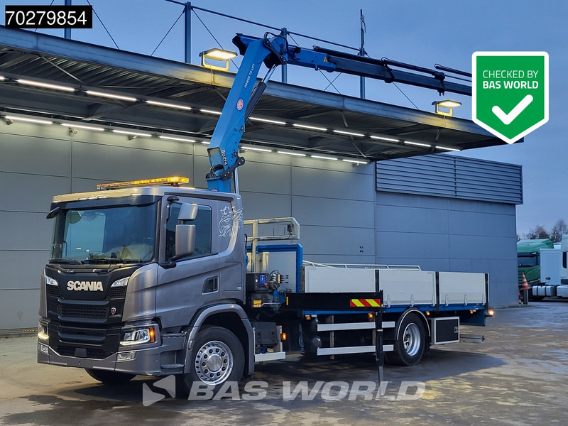Scania P280 4X2 HMF 1420K-RC Kran Crane Leather seats Automatic Euro 6 - Pritsche LKW, Autokran: das Bild 1 Scania P280 4X2 HMF 1420K-RC Kran Crane Leather seats Automatic Euro 6 - Pritsche LKW, Autokran: das Bild 1