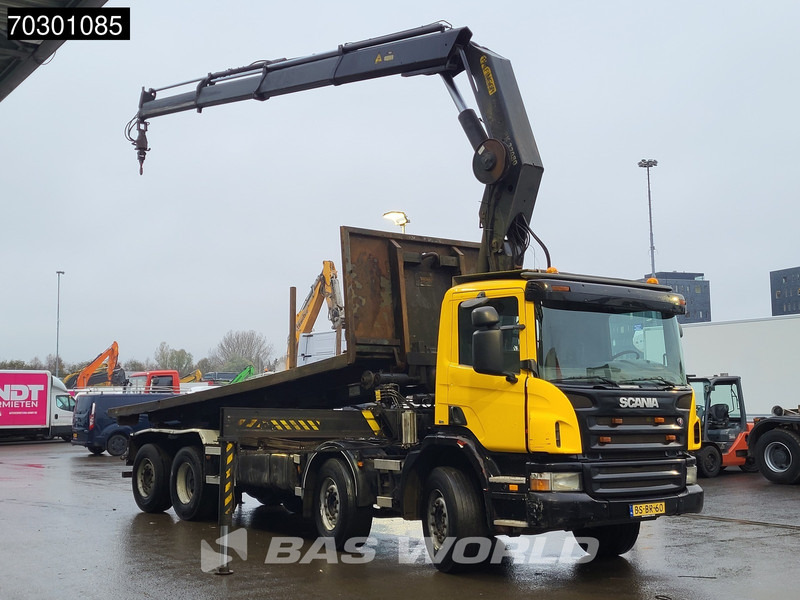 Scania P380 8X2 Palfinger PK32080 Crane Kran cable system Automatic Euro 3 - Seil Abrollkipper, Autokran: das Bild 3 Scania P380 8X2 Palfinger PK32080 Crane Kran cable system Automatic Euro 3 - Seil Abrollkipper, Autokran: das Bild 3