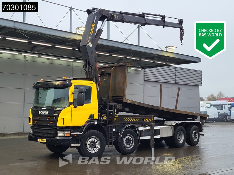 Scania P380 8X2 Palfinger PK32080 Crane Kran cable system Automatic Euro 3 - Seil Abrollkipper, Autokran: das Bild 1 Scania P380 8X2 Palfinger PK32080 Crane Kran cable system Automatic Euro 3 - Seil Abrollkipper, Autokran: das Bild 1