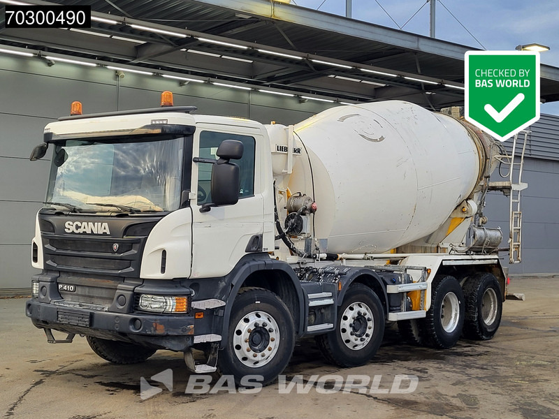 Scania P410 8X4 9m3 Liebherr HTM 904 FL mixer Steelsuspension Automatic Euro 6 - Fahrmischer: das Bild 1 Scania P410 8X4 9m3 Liebherr HTM 904 FL mixer Steelsuspension Automatic Euro 6 - Fahrmischer: das Bild 1