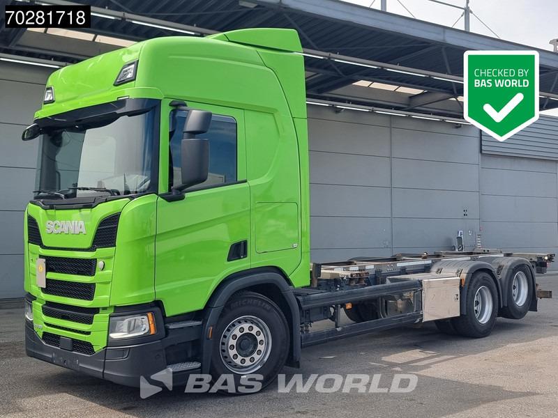 Scania R500 6X2 Retarder Liftachse full air ACC Euro 6 - Containerwagen/ Wechselfahrgestell LKW: das Bild 1 Scania R500 6X2 Retarder Liftachse full air ACC Euro 6 - Containerwagen/ Wechselfahrgestell LKW: das Bild 1