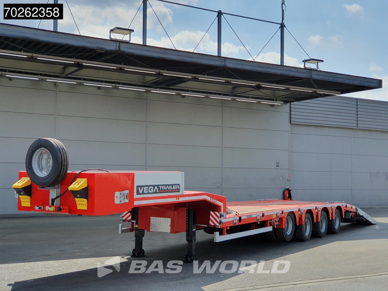 Tieflader Auflieger, Zustand - NEU Vega STANDARD LOWBED 2 axles Lift + 2xLenkachse Hydraulic Ramps: das Bild 8