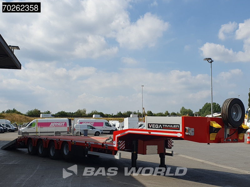 Tieflader Auflieger, Zustand - NEU Vega STANDARD LOWBED 2 axles Lift + 2xLenkachse Hydraulic Ramps: das Bild 10