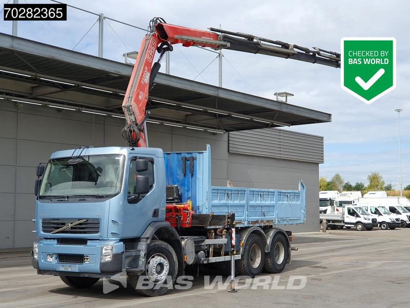 Volvo FE 280 904 6X4 Fassi F215/235AXP26 Crane 10m3 tipper Big-Axle Manual Euro 4 - Kipper, Autokran: das Bild 1 Volvo FE 280 904 6X4 Fassi F215/235AXP26 Crane 10m3 tipper Big-Axle Manual Euro 4 - Kipper, Autokran: das Bild 1