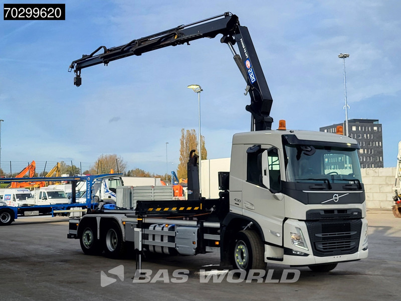 Volvo FM 430 FM 6X2 HMF 2320K-RCS Kran Crane + VDL S-21-6200 Lift + Steering Axle - Abrollkipper, Autokran: das Bild 3 Volvo FM 430 FM 6X2 HMF 2320K-RCS Kran Crane + VDL S-21-6200 Lift + Steering Axle - Abrollkipper, Autokran: das Bild 3