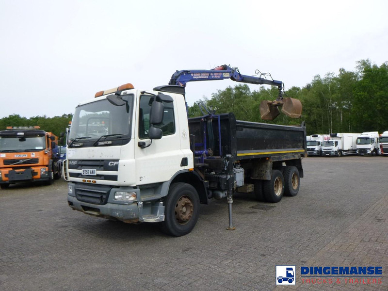 DAF CF 75.310 6x4 RHD tipper + HMF 1144 K-1 + grapple - Autokran: das Bild 5 DAF CF 75.310 6x4 RHD tipper + HMF 1144 K-1 + grapple - Autokran: das Bild 5