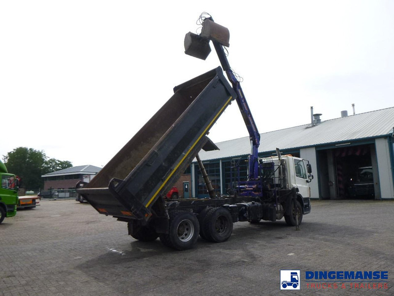 DAF CF 75.310 6x4 RHD tipper + HMF 1144 K-1 + grapple - Autokran: das Bild 4 DAF CF 75.310 6x4 RHD tipper + HMF 1144 K-1 + grapple - Autokran: das Bild 4