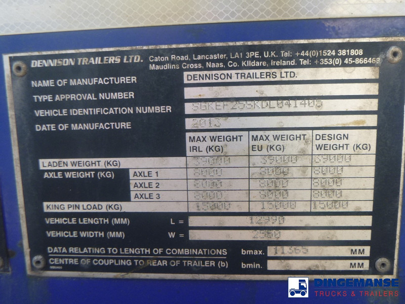 Containerwagen/ Wechselfahrgestell LKW Dennison 3-axle container trailer 20-30-40-45 ft: das Bild 14