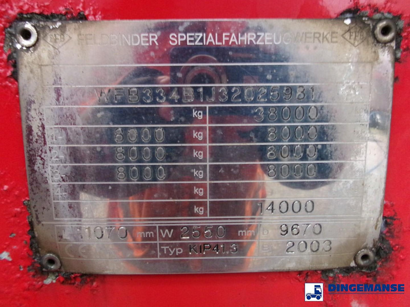 Tankauflieger Feldbinder Powder tank alu 41 m3 (tipping): das Bild 18 Tankauflieger Feldbinder Powder tank alu 41 m3 (tipping): das Bild 18