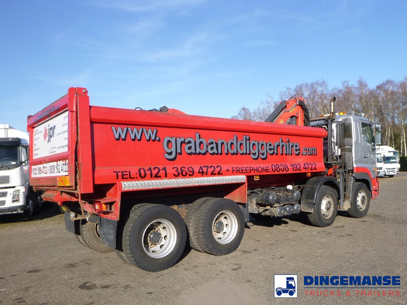 Autokran Hino FY1EUKA 8x4 tipper RHD + Palfinger E120L + grapple: das Bild 11
