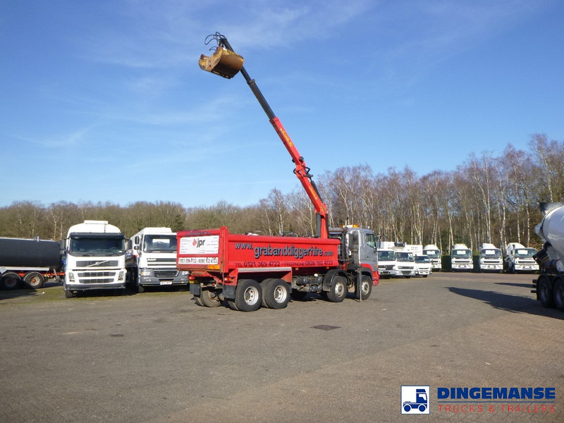 Autokran Hino FY1EUKA 8x4 tipper RHD + Palfinger E120L + grapple: das Bild 13