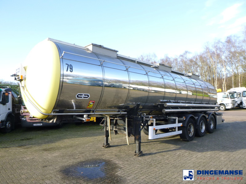 Van Hool Chemical tank inox 30 m3 / 3 comp - Tankanhänger: das Bild 1 Van Hool Chemical tank inox 30 m3 / 3 comp - Tankanhänger: das Bild 1