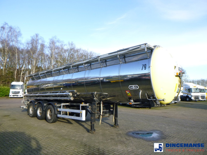 Van Hool Chemical tank inox 30 m3 / 3 comp - Tankanhänger: das Bild 2 Van Hool Chemical tank inox 30 m3 / 3 comp - Tankanhänger: das Bild 2