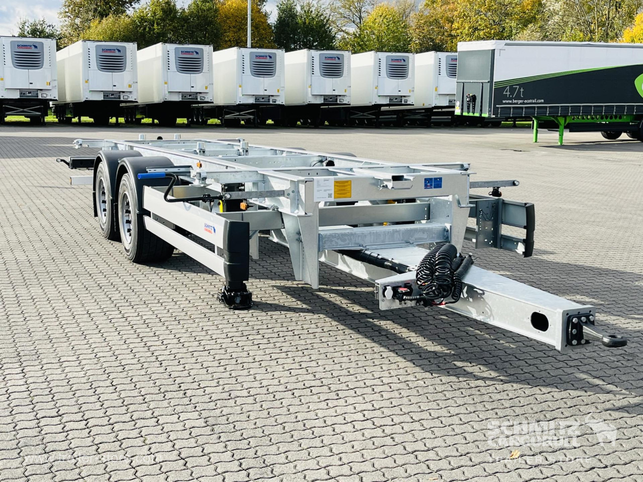 SCHMITZ Zentralachsanhänger Wechselfahrgestell - Container/ Wechselfahrgestell Anhänger: das Bild 1 SCHMITZ Zentralachsanhänger Wechselfahrgestell - Container/ Wechselfahrgestell Anhänger: das Bild 1