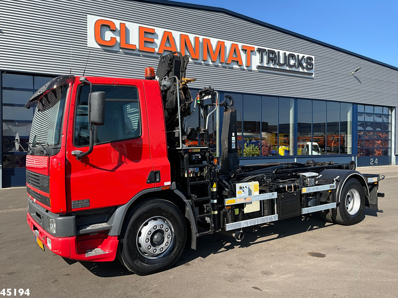 Abrollkipper, Autokran DAF FA 75.290 ATI Hiab 11 Tonmeter laadkraan Just 84.508 km!: das Bild 6
