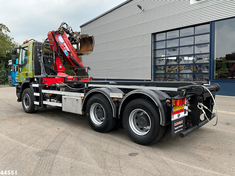 Iveco AD260T41 6x4 HMF 16 Tonmeter Z-kraan - Seil Abrollkipper, Autokran: das Bild 4 Iveco AD260T41 6x4 HMF 16 Tonmeter Z-kraan - Seil Abrollkipper, Autokran: das Bild 4