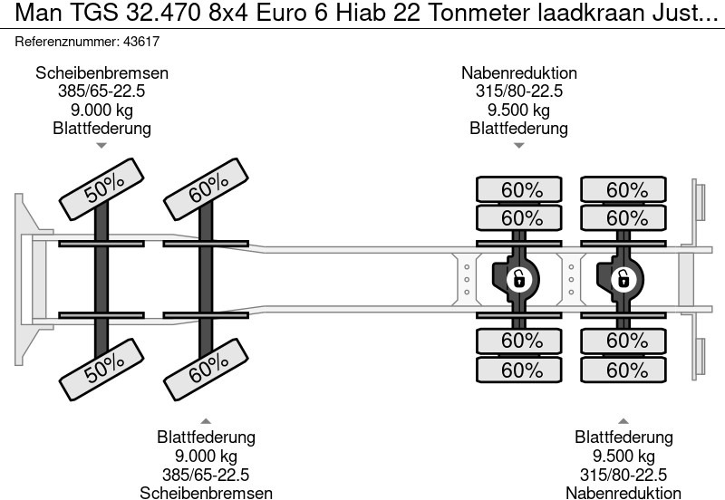 Abrollkipper MAN TGS 32.470 8x4 Euro 6 Hiab 22 Tonmeter laadkraan Just 68.765 Km!: das Bild 20