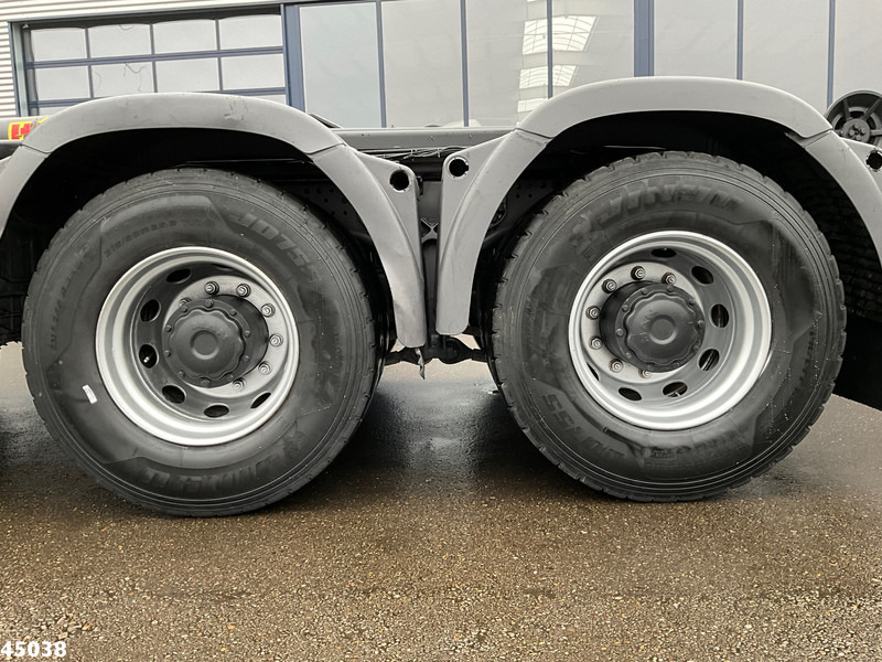 Abrollkipper, Autokran MAN TGS 35.400 8x4 Euro 6 HMF 16 Tonmeter Z-kraan: das Bild 8