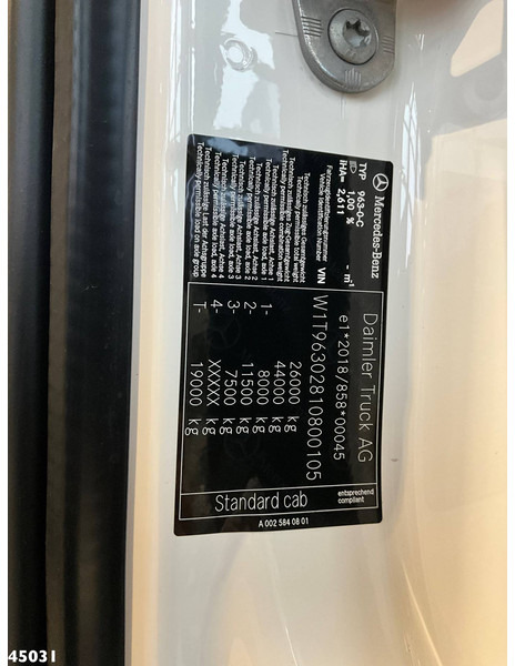 Abrollkipper Mercedes-Benz Actros 2643 VDL 21 Ton haakarmsysteem: das Bild 17