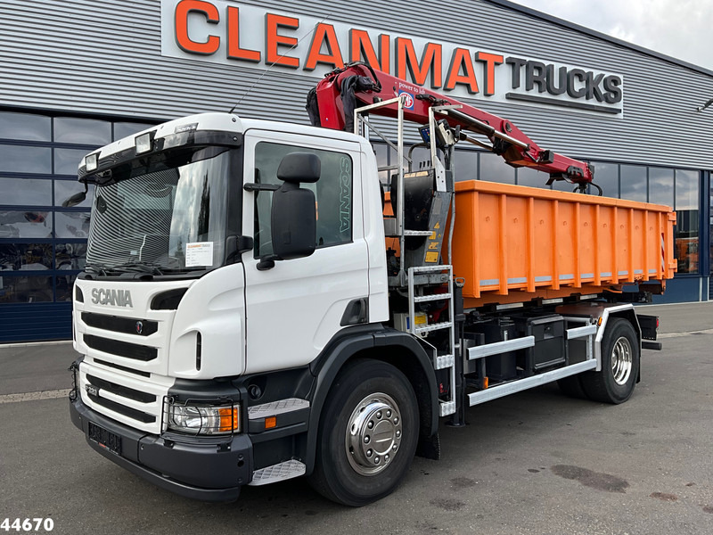 Scania P 320 HMF 12 Tonmeter Z-kraan + Kipper 11m³ - Kipper, Autokran: das Bild 2 Scania P 320 HMF 12 Tonmeter Z-kraan + Kipper 11m³ - Kipper, Autokran: das Bild 2