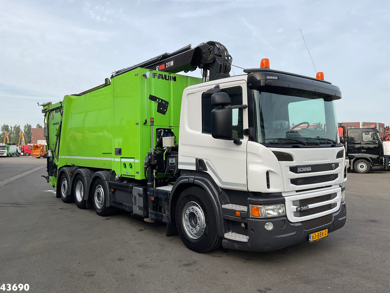 Scania P 360 Faun 18m³ + Hiab crane + Underground Container Washing Installation - Müllwagen: das Bild 3 Scania P 360 Faun 18m³ + Hiab crane + Underground Container Washing Installation - Müllwagen: das Bild 3